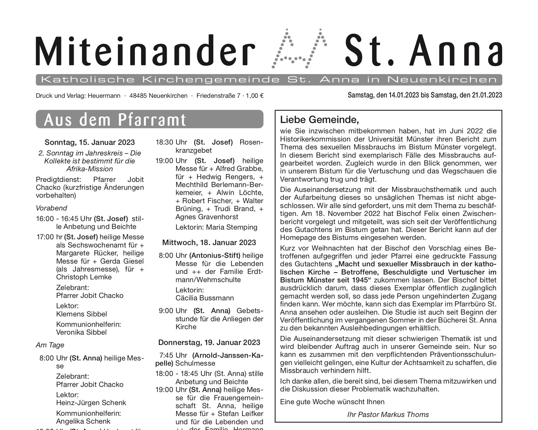 Miteinander_2023_KW02_ePaper – Mitteilungsblatt Neuenkirchen